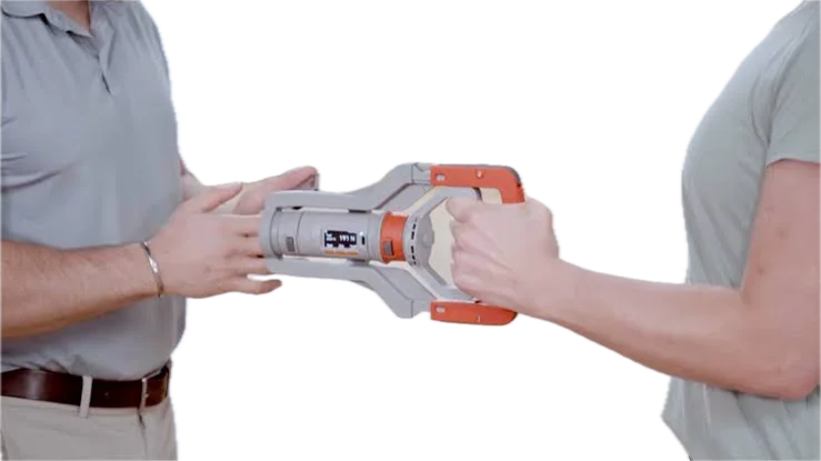 Medición de fuerza del brazo con un dinamómetro
